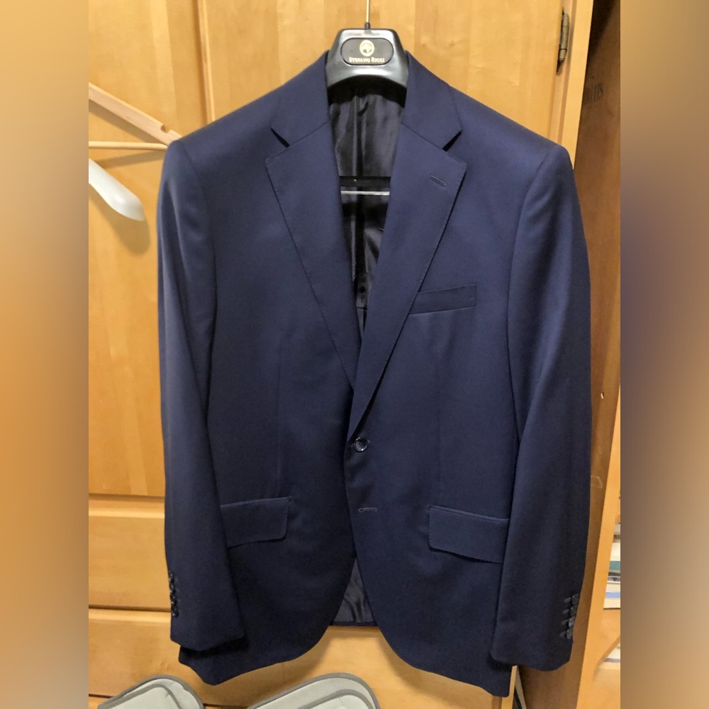 Stefano Ricci Blue Wool Two-Piece Suit